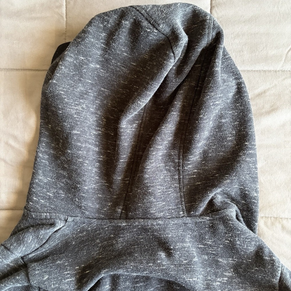 XL 90 Degree Reflex Black Long Open Cardigan Thumbhole Hoodie Comfy Athleisure - Picture 8 of 13